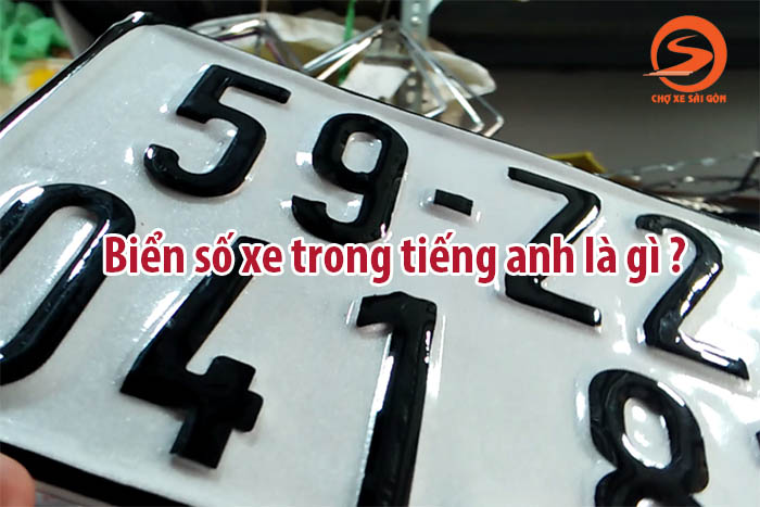 biển số xe trong tiếng Anh