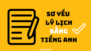 sơ yếu lí lịch trong tiếng Anh