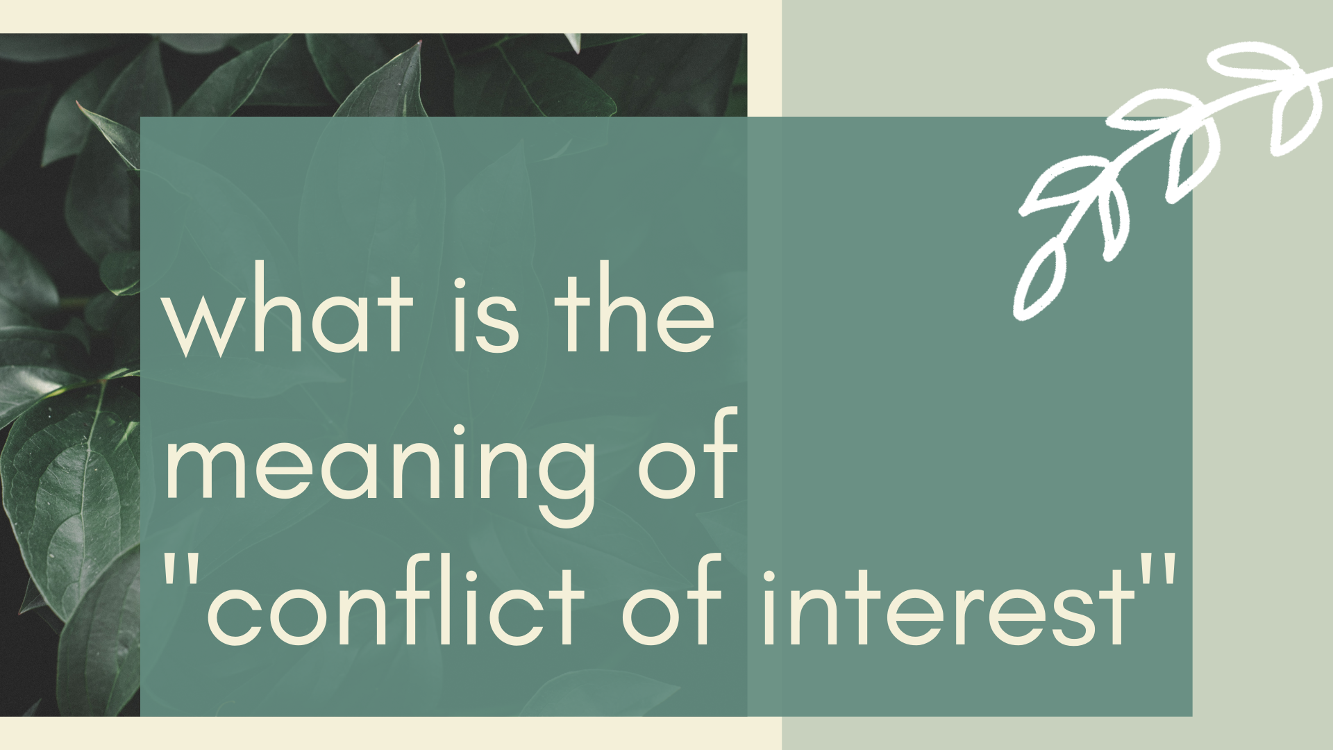 conflict of interest là gì