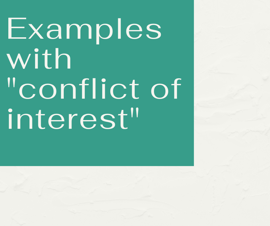 conflict of interest là gì