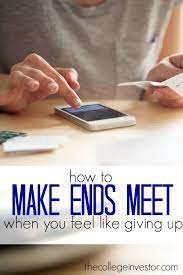 make ends meet trong tiếng Anh