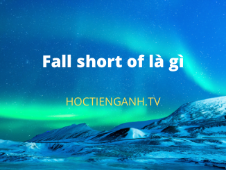 Fall Short Of là gì