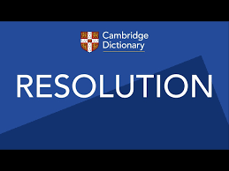 Resolution là gì 