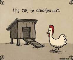 chicken out là gì