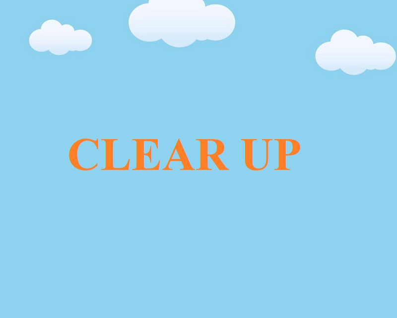 clear up là gì