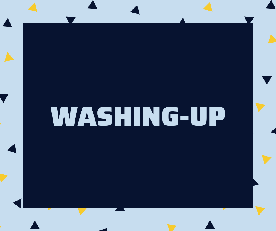 Washing Up là gì và cấu trúc cụm từ Washing Up trong câu Tiếng Anh