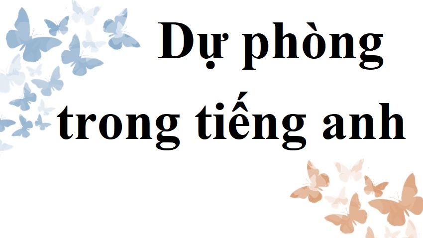 dự phòng tiếng anh là gì