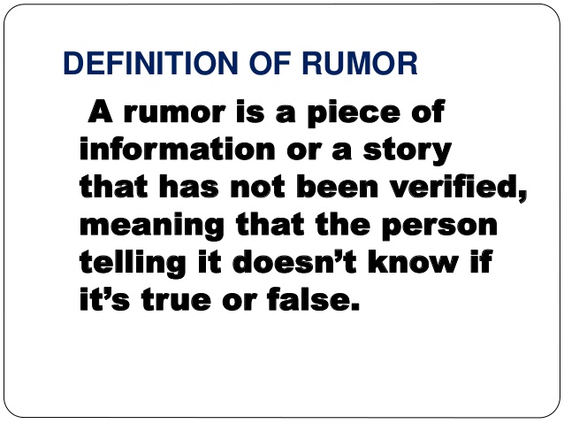 rumor là gì