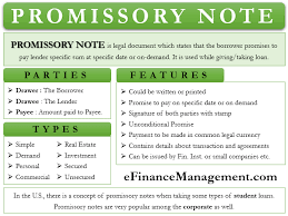 promissory note là gì