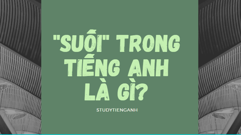 suối tiếng anh là gì