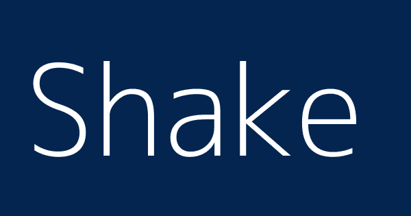 shake là gì