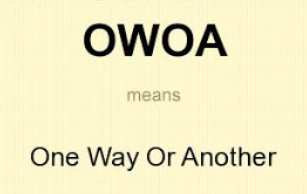 one way or another là gì