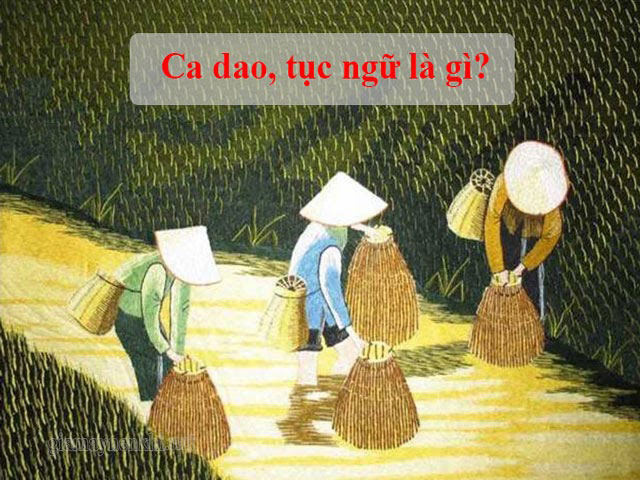 ca dao tục ngữ tiếng anh là gì