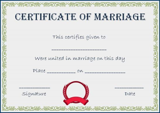 giấy chứng nhận kết hôn tiếng anh là gì