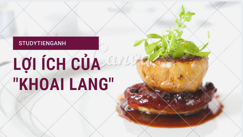 khoai lang tiếng anh là gì