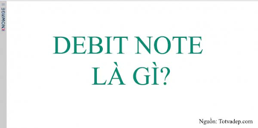 debit note là gì