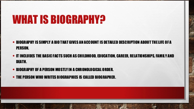 biography book là gì