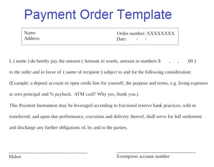 payment order là gì