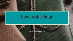Low Profile là gì và cấu trúc cụm từ Low Profile trong câu Tiếng Anh