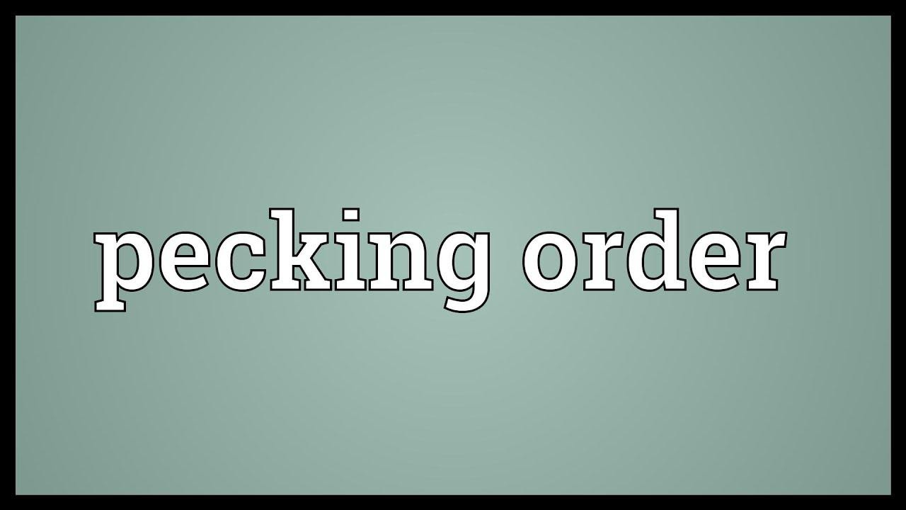 pecking order là gì