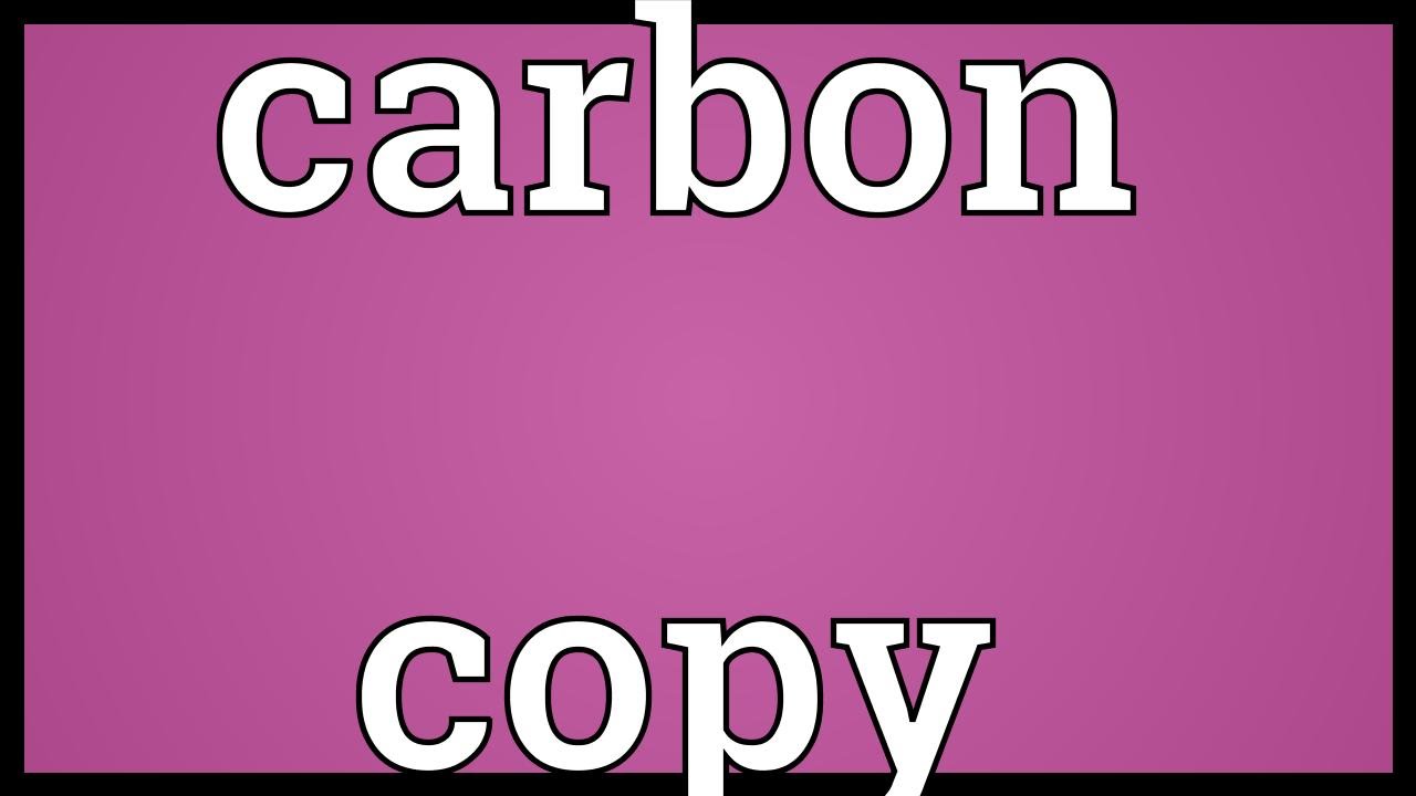 carbon copy là gì