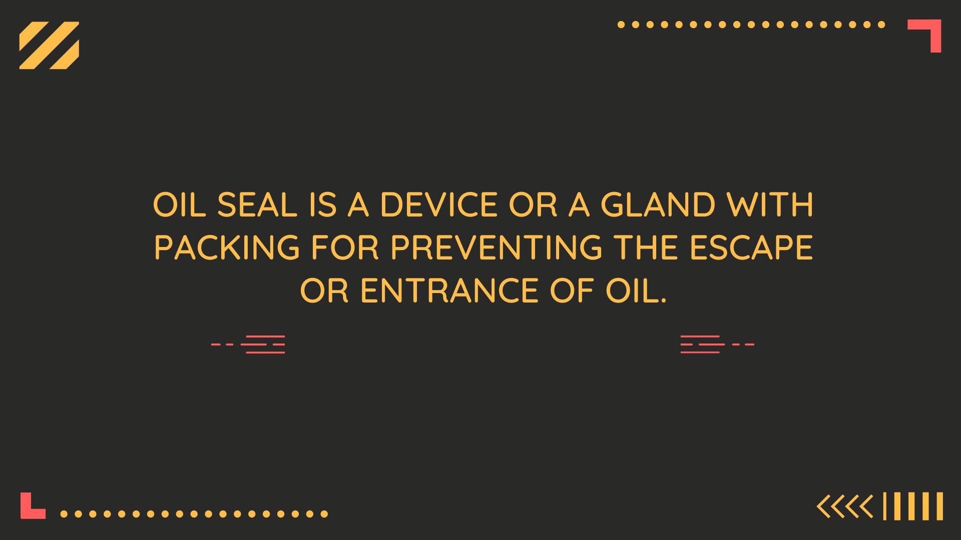 oil seal là gì