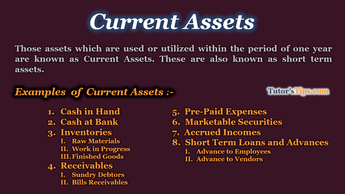 current asset là gì