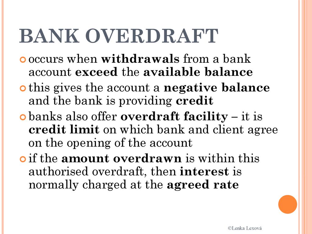 bank overdraft là gì