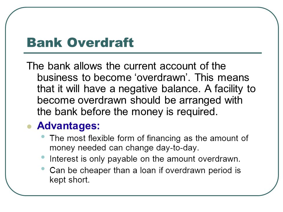 bank overdraft là gì