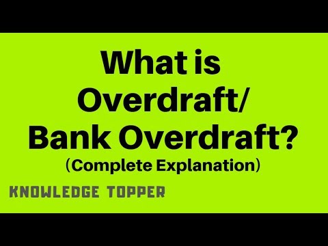 bank overdraft là gì