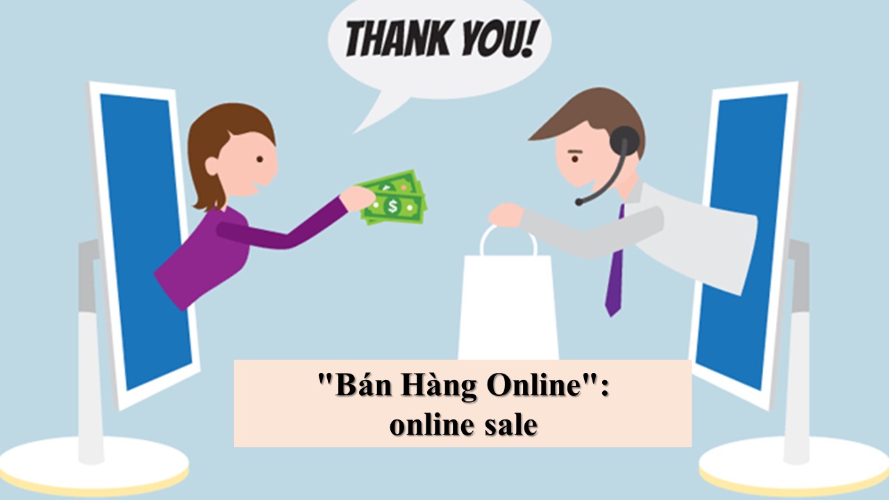 bán hàng online tiếng anh là gì