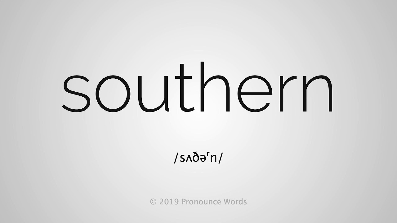 miền nam tiếng anh là gì