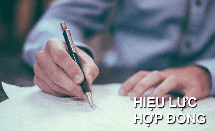 có hiệu lực kể từ ngày ký tiếng anh