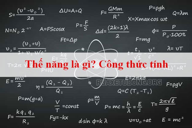 công thức tính thế năng