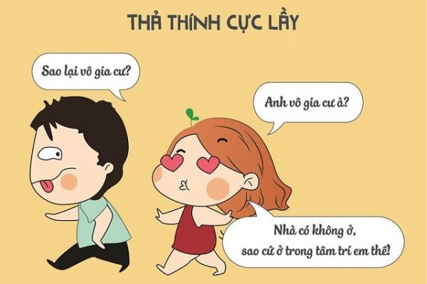 những câu thả thính crush trai