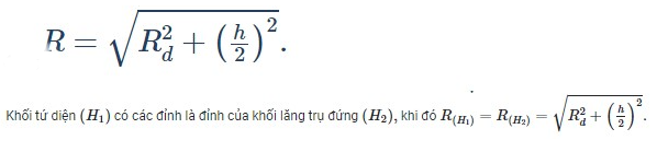 bán kính mặt cầu ngoại tiếp hình chóp