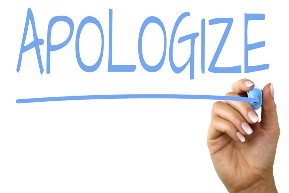 cấu trúc apologize