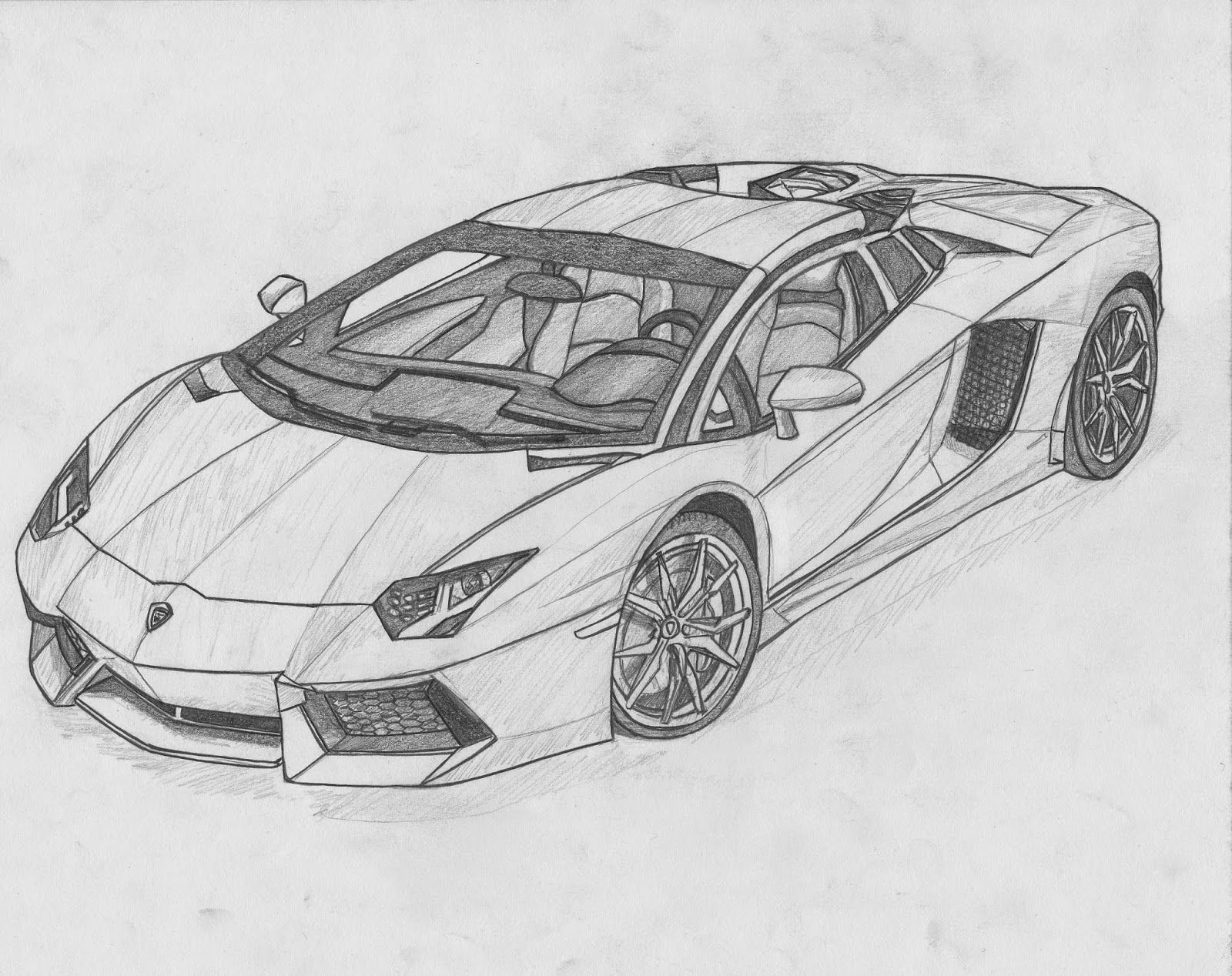 vẽ ô tô mơ ước lamborghini