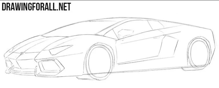 Cách Vẽ Ô Tô Mơ Ước: Siêu Xe Lamborghini Đơn Giản Và Đẹp