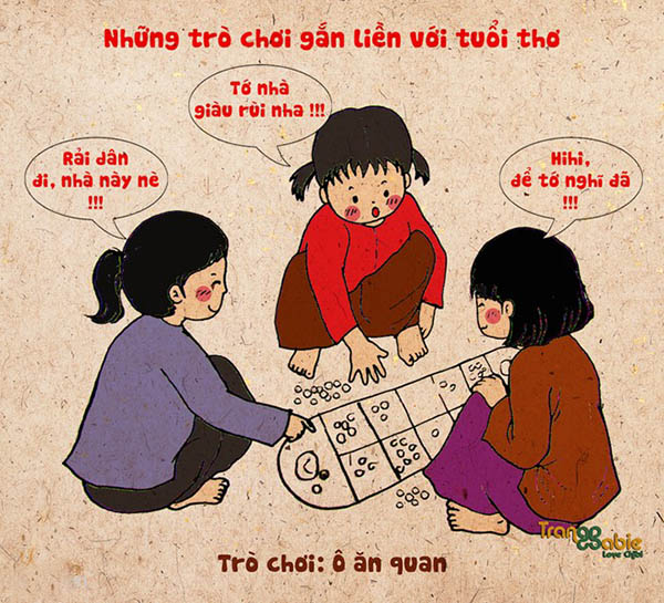 vẽ tranh trò chơi dân gian lớp 7 đơn giản