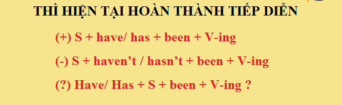 Thì hiện tại hoàn thành tiếp diễn