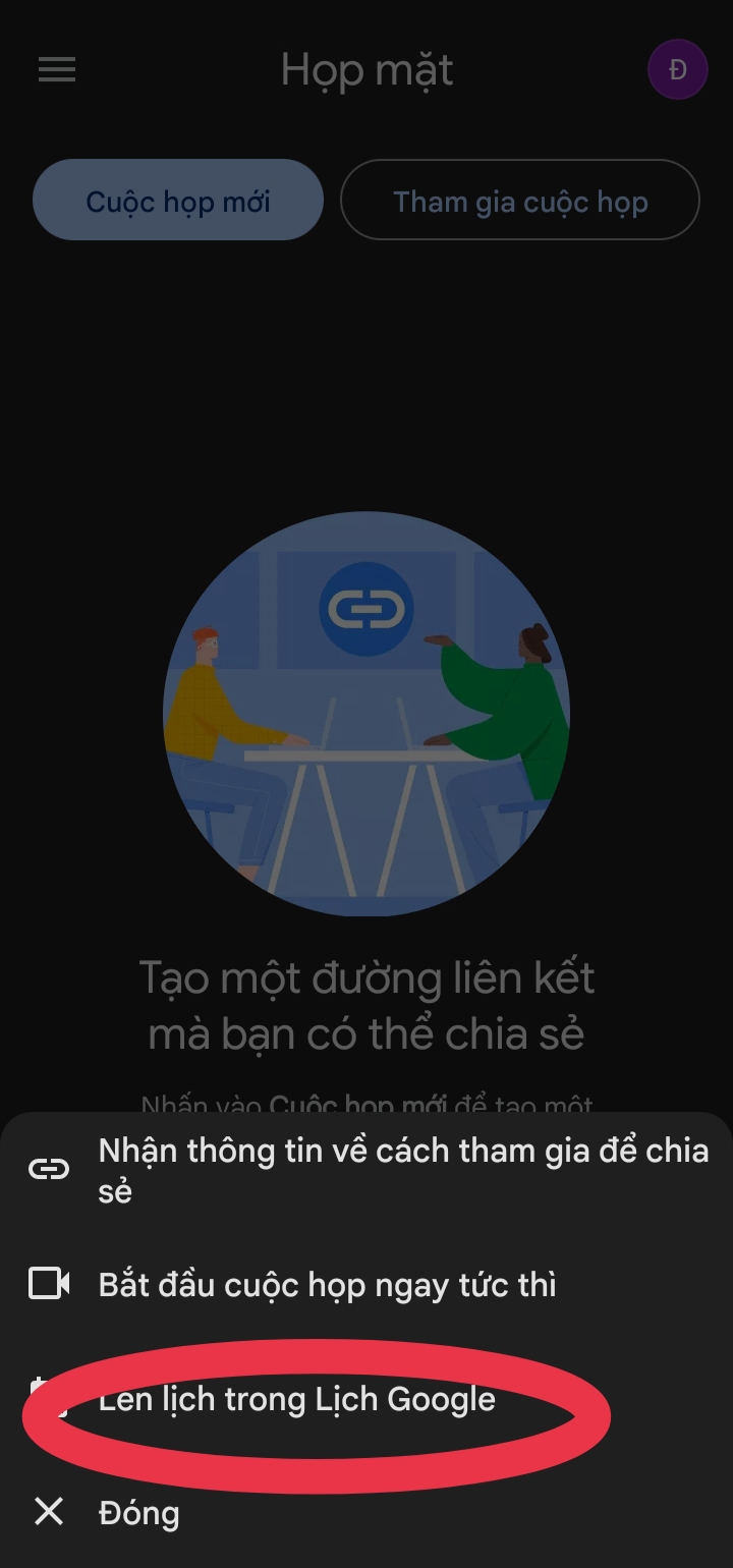 cách tạo đường Link cố định trong Google Meet