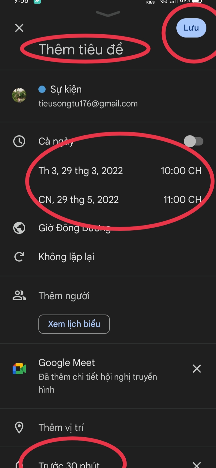 cách tạo đường Link cố định trong Google Meet