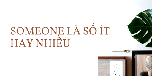 someone là số ít hay nhiều