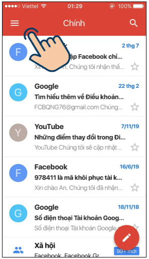 cách đổi tên gmail trên điện thoại