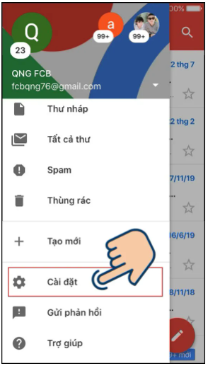 cách đổi tên gmail trên điện thoại