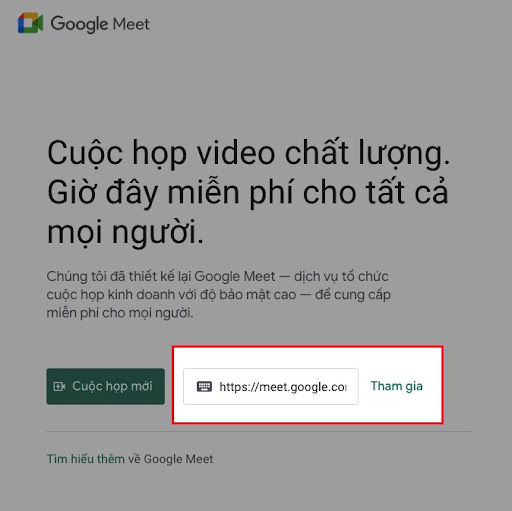 cách sử dụng google meet