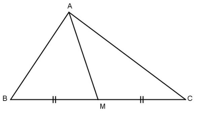 tính chất đường trung tuyến trong tam giác vuông