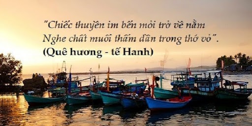 Nội dung bài thơ quê hương (Tế Hanh) nói lên điều gì ?