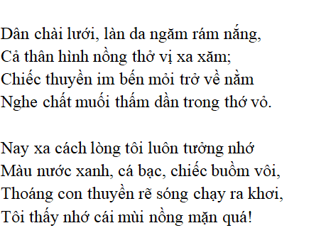 hoàn cảnh sáng tác bài quê hương